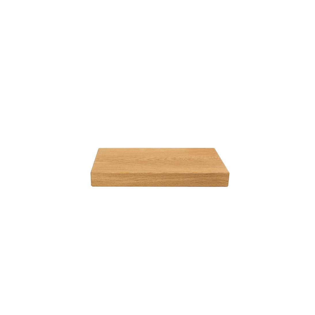 Zwevende rustiek eiken houten wandplank met triade maxi dragers, de wandplank is behandeld met olie.