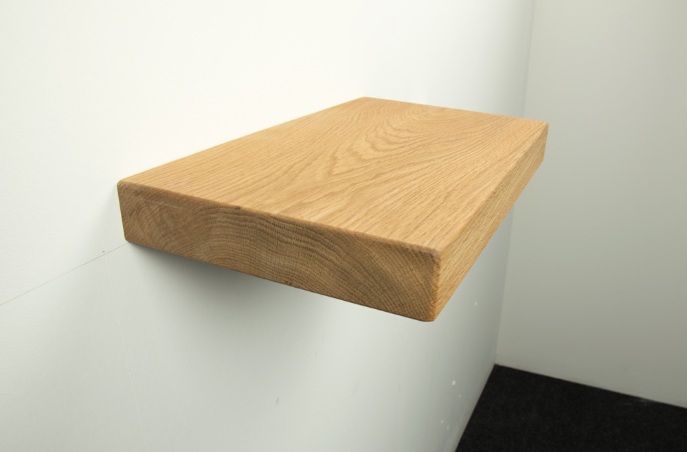rustiek eiken wandplank, 350x200x38mm | houtopmaat.nl