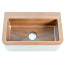 Mahonie houten toilet fontein