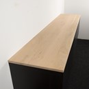 Rustiek eiken Besta blad behandeld met skylt lak, 1800x415x20mm